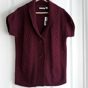 NWT CROFT&BARROW CABLE KNIT SWEATER